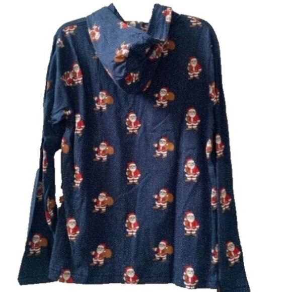 L🎅 Denim&Flower Ricky Singh Unisex Santa Christmas Jacket With Hood - Picture 4 of 8